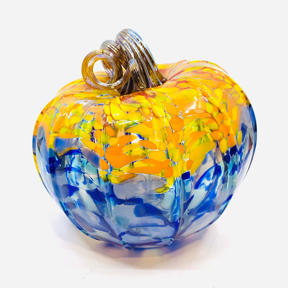 Daily Pumpkin 610 Almost a Starry Night Large Daily Pumpkin Luke Adams Glass Blowing Studio 