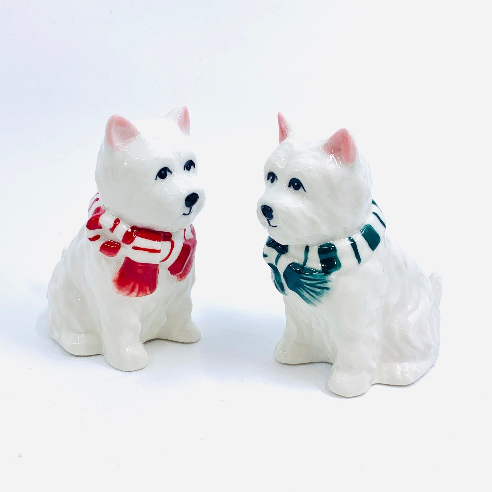 Scarf Westie Salt and Pepper Shakers COSMOS 