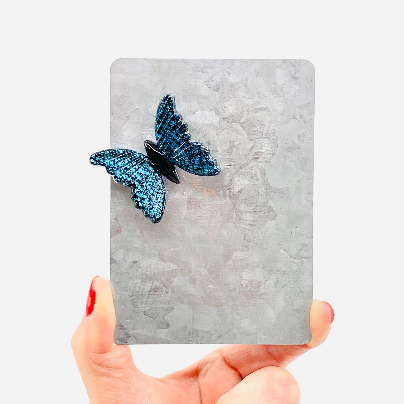 Glass Magnet, Blue Morpho Butterfly Dynasty 