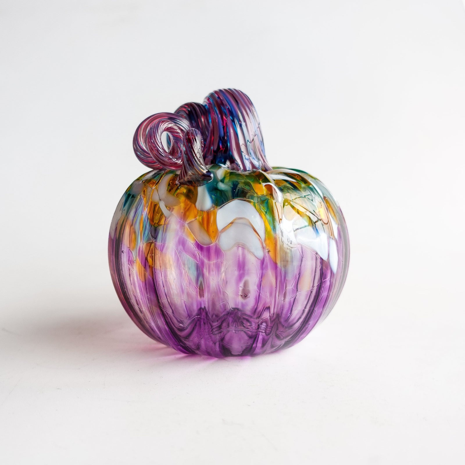 Best Pumpkin of The Day 1536 “Purple Potion” Jumbo Squat Gabby Luke Adams Glass Blowing Studio 