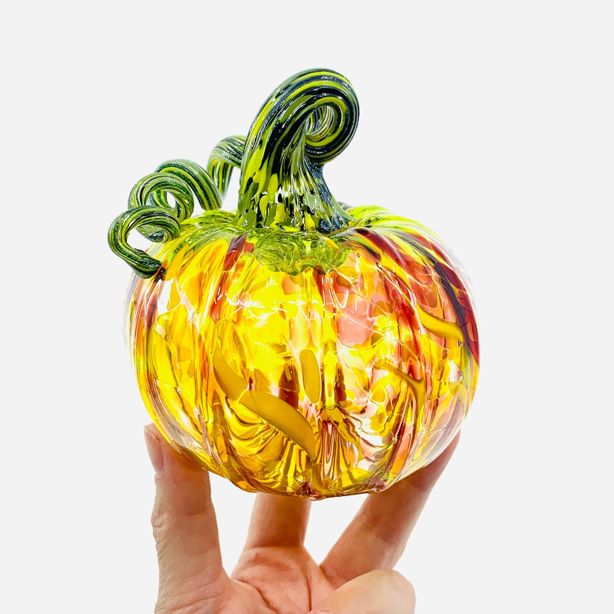 Daily Pumpkin 3634 Fall Jumbo Mini Gabby Luke Adams Glass Blowing Studio 