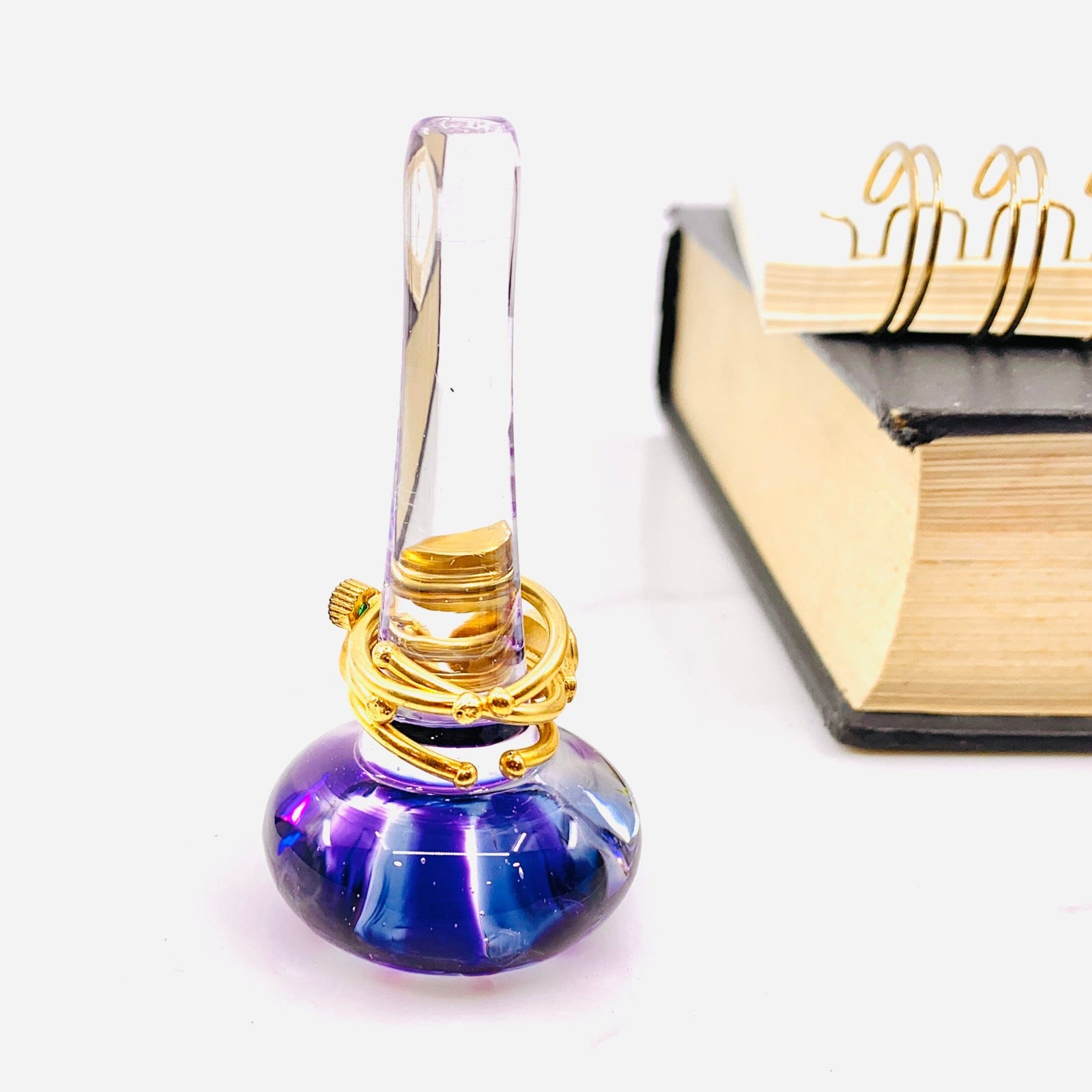 Artisan Glass Ring Holder, 18 Confetti Henrietta Glass 