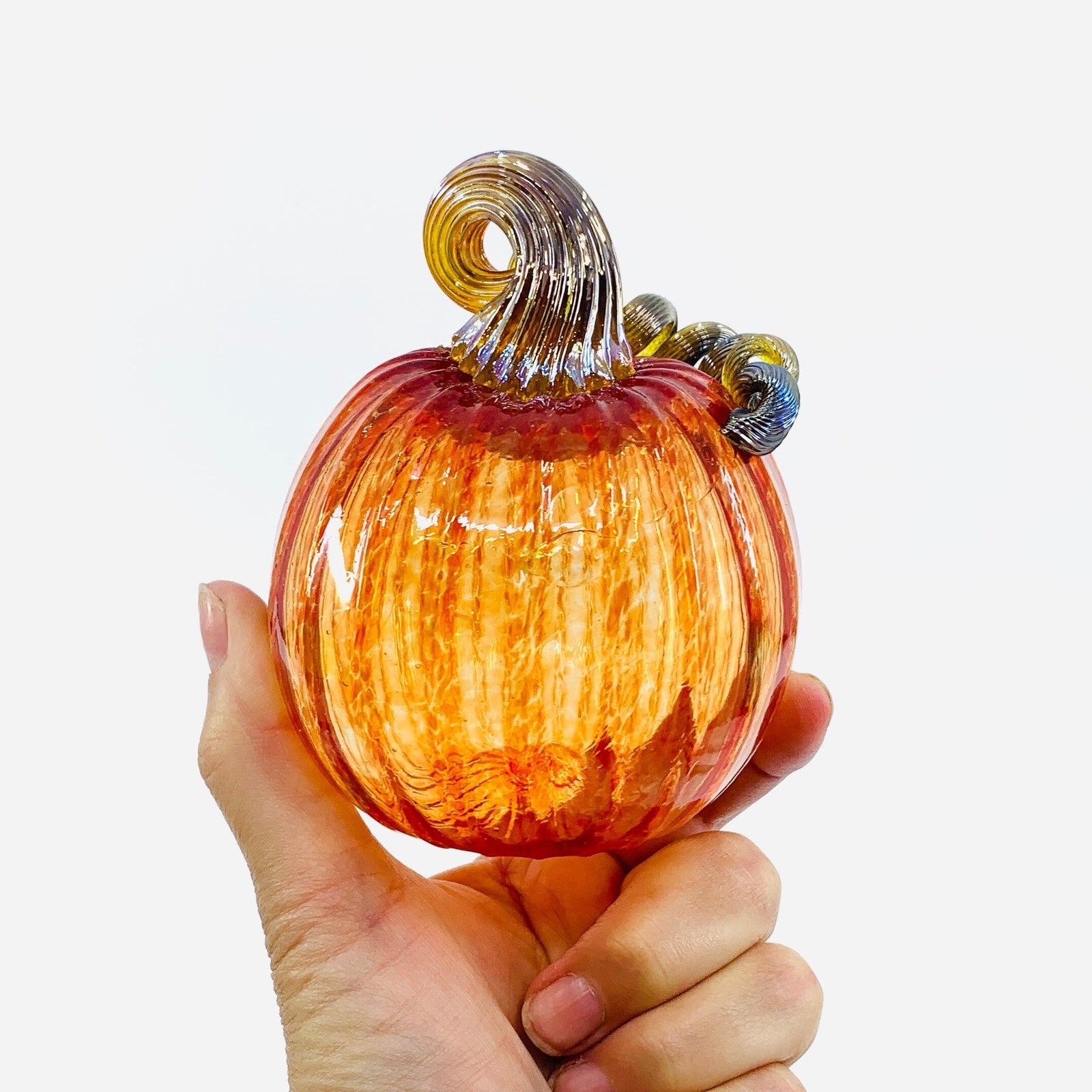 Daily Pumpkin 2490 Mini Gabby Luke Adams Glass Blowing Studio 