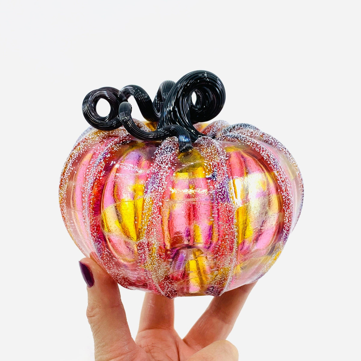 Daily Pumpkin 643 Fall Squat Daily Pumpkin Luke Adams Glass Blowing Studio 