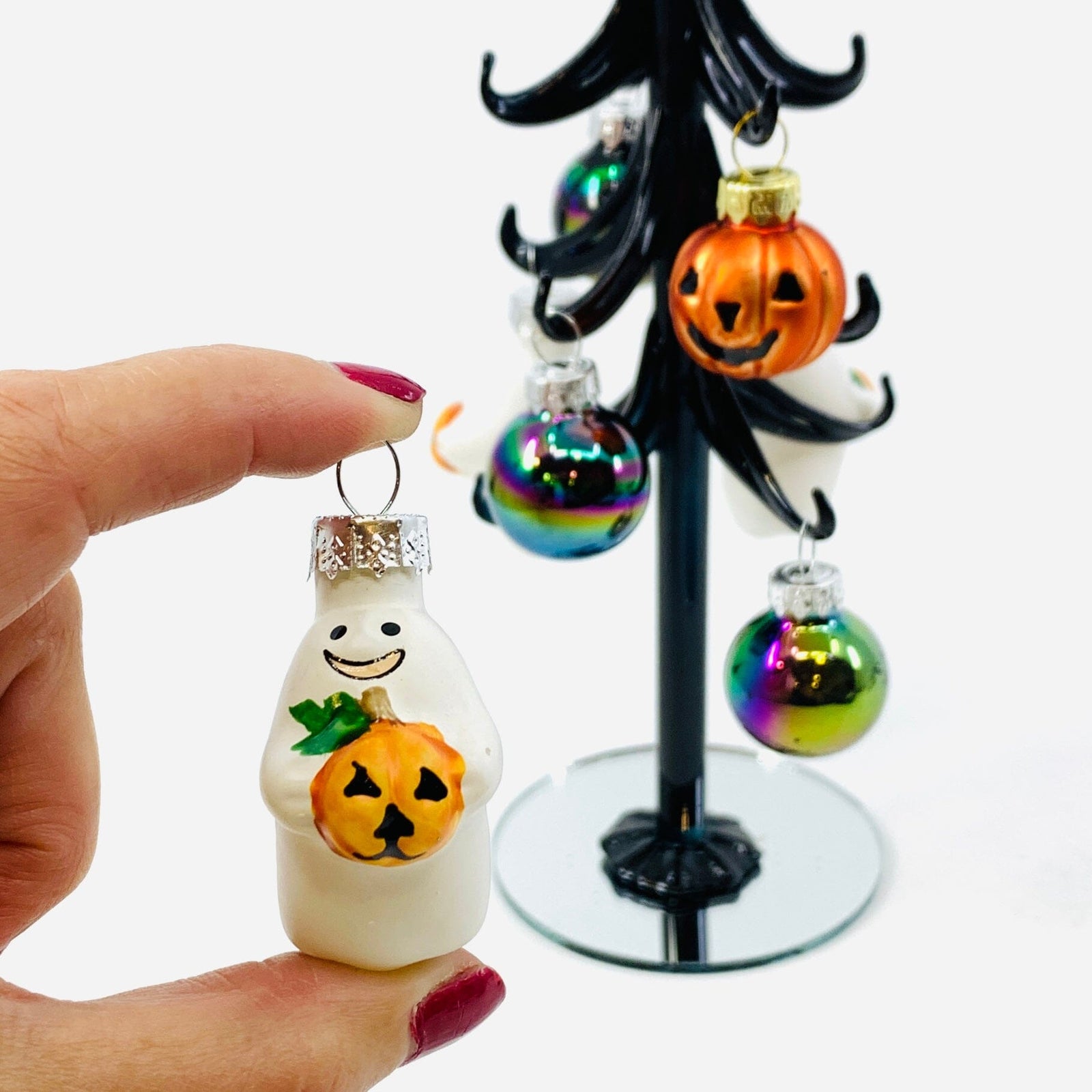 Glass Halloween Tree - Dot 29 Decor GANZ 