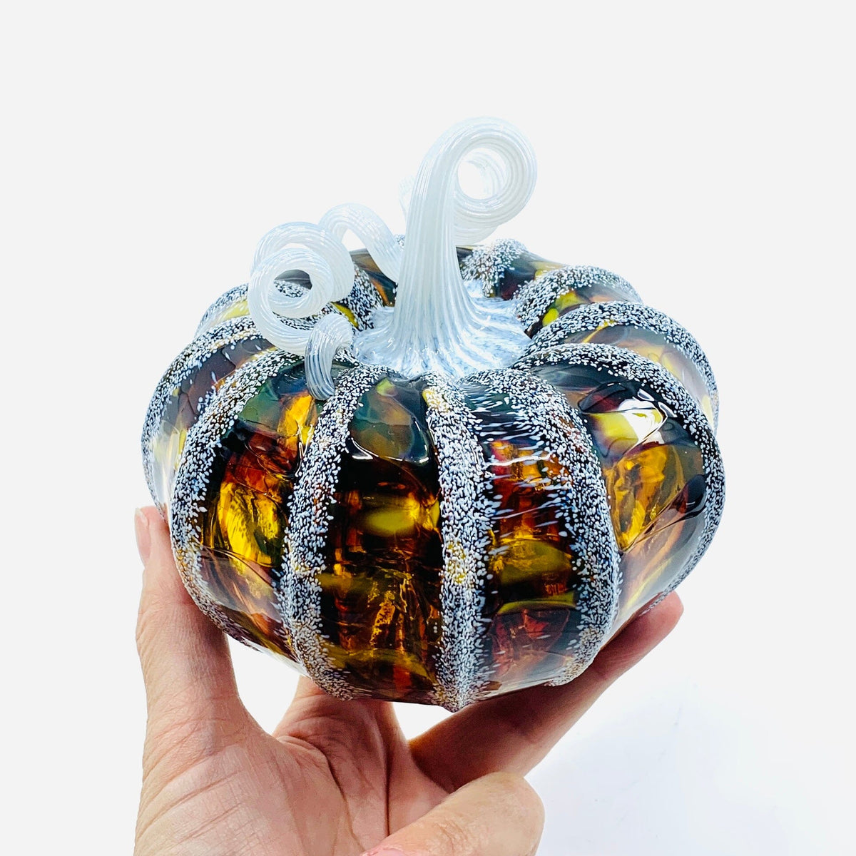 Daily Pumpkin 3809 Fall Squat Gabby Luke Adams Glass Blowing Studio 