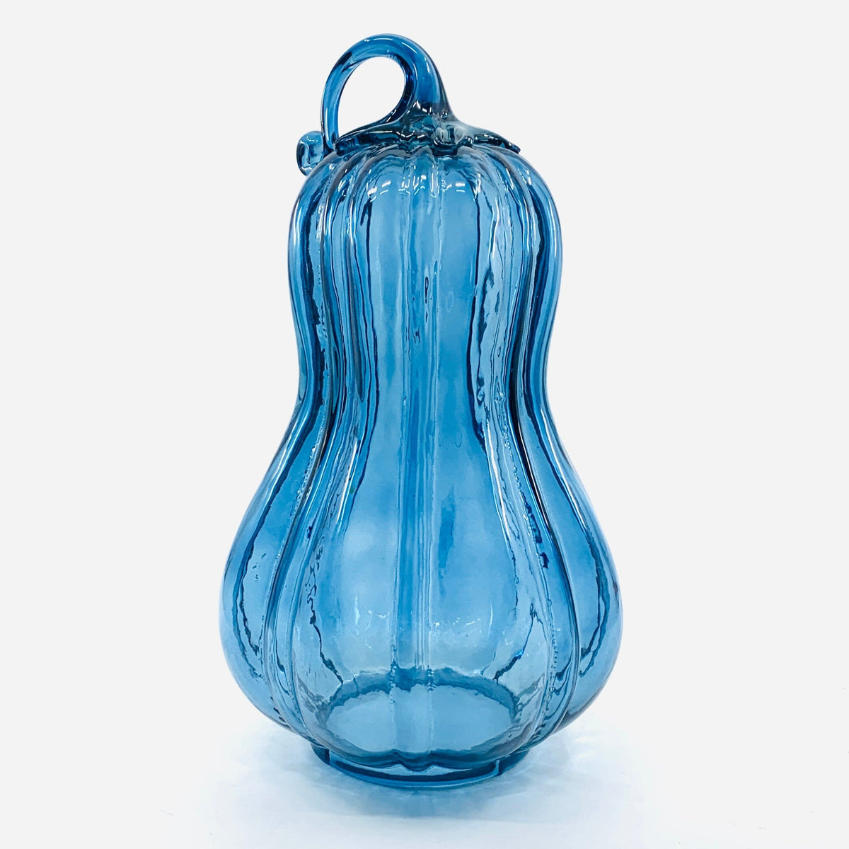 Glass Gourd Dome - Indigo India House Brass 