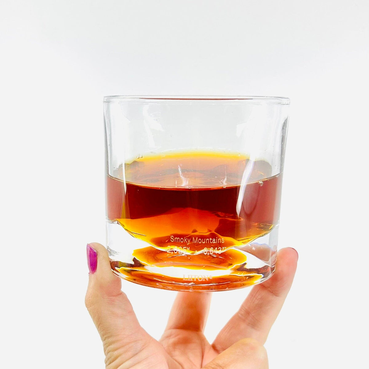 Smoky Mountain Whiskey Glass Set of 2 Decor DKK Brands 