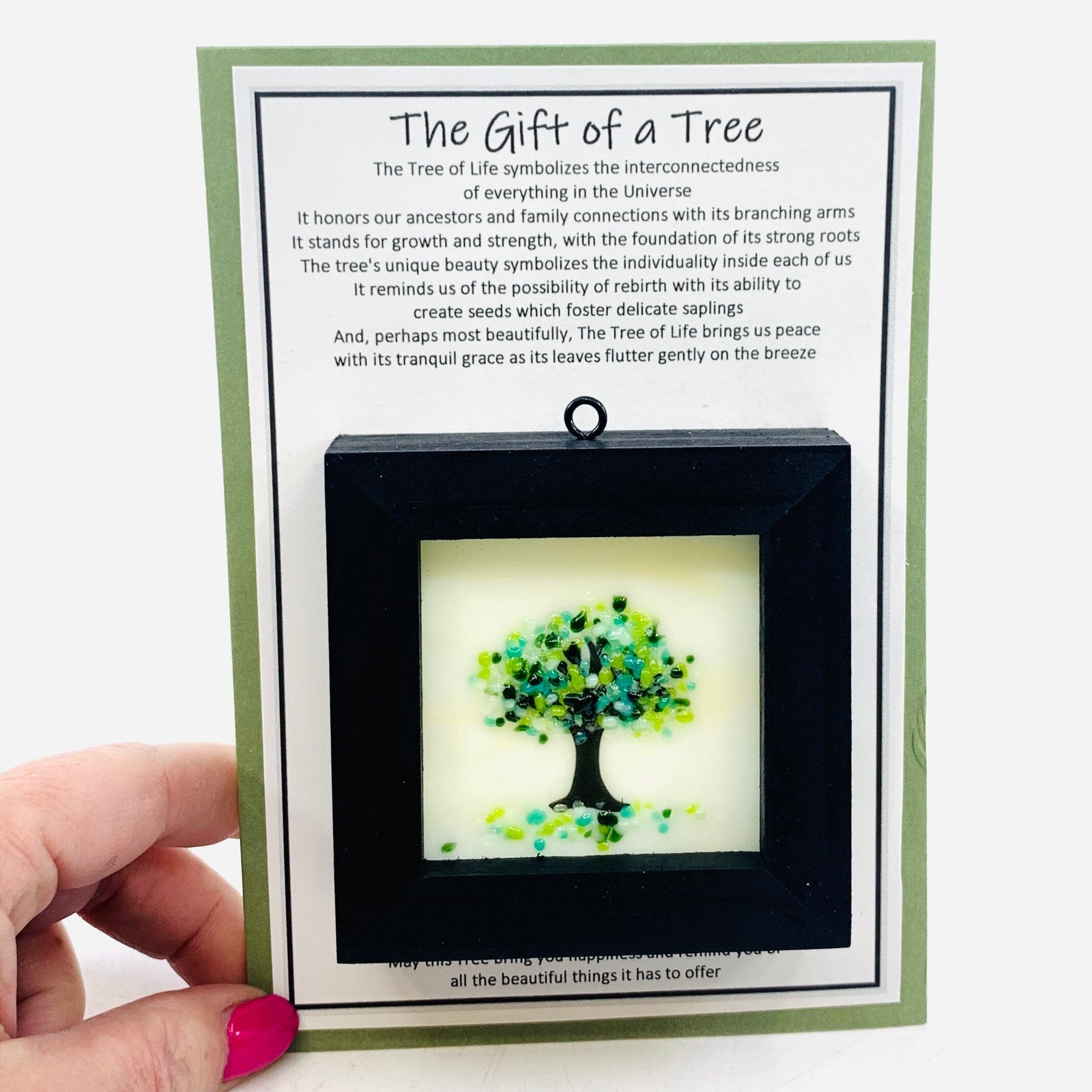 Fused Glass Tree of Life Shadow Box 150 Decor Glimmer Glass Gifts 