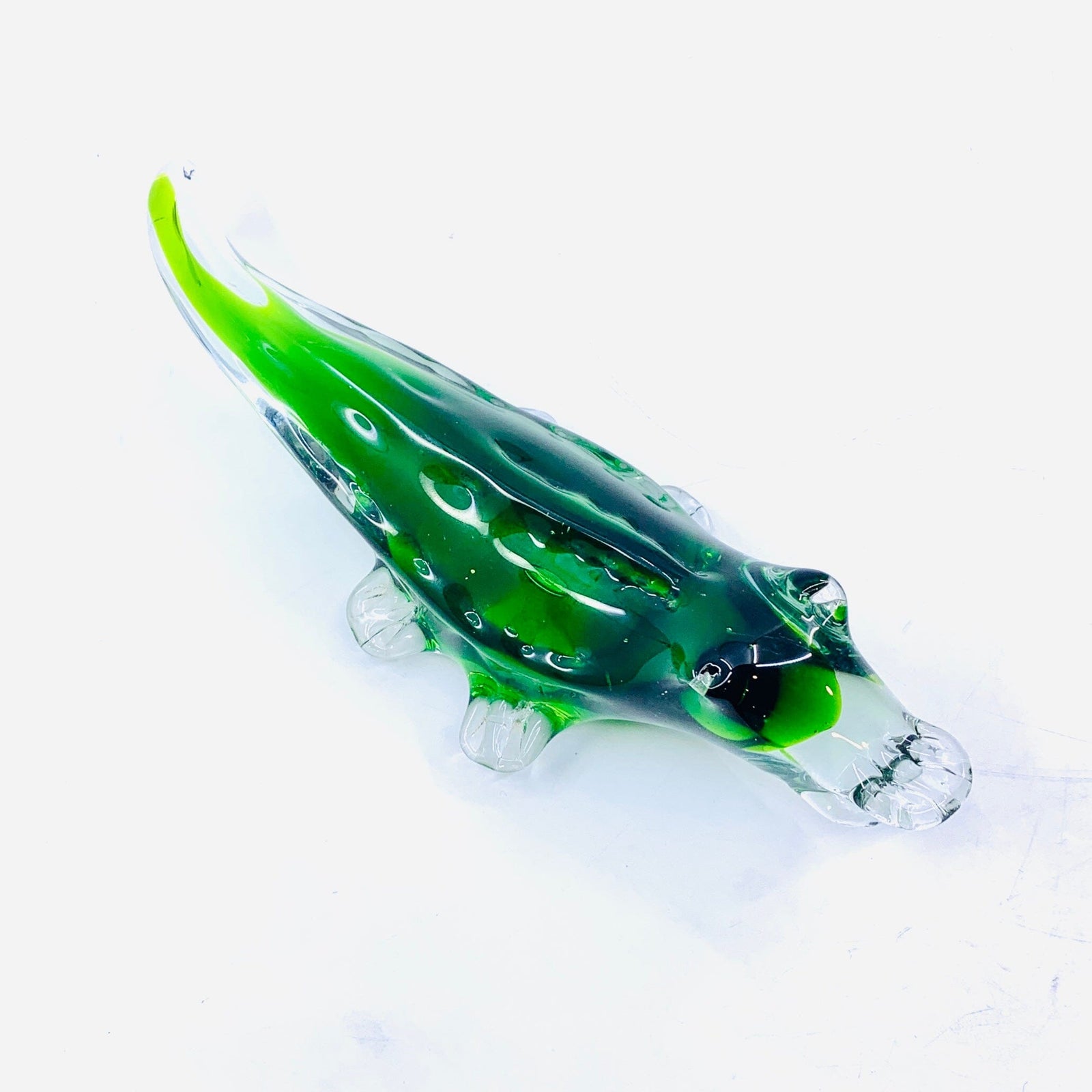 Glass Alligator Paperweight Decor Chesapeake Bay 