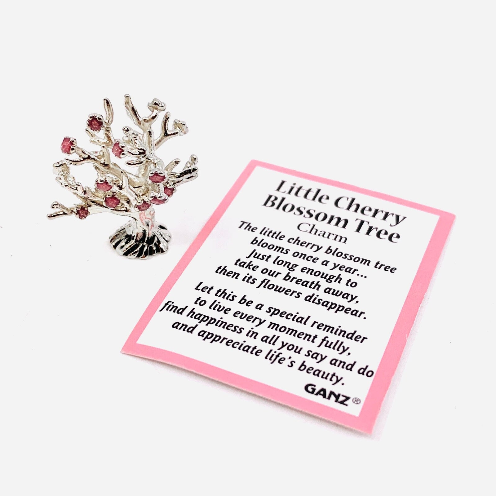 The Little Cherry Blossom Tree Charm - PT 126 Miniature GANZ 