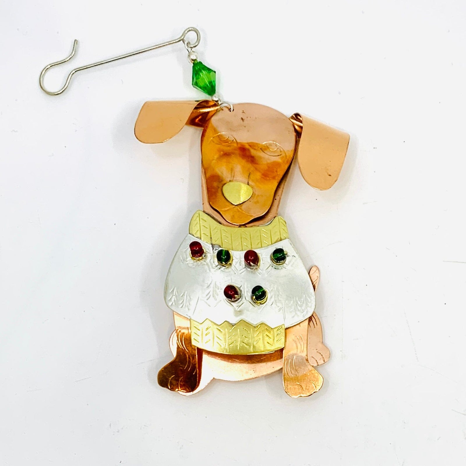 Mixed Metal Ornament, Dapper Dachshund Miniature Pilgrim Imports 