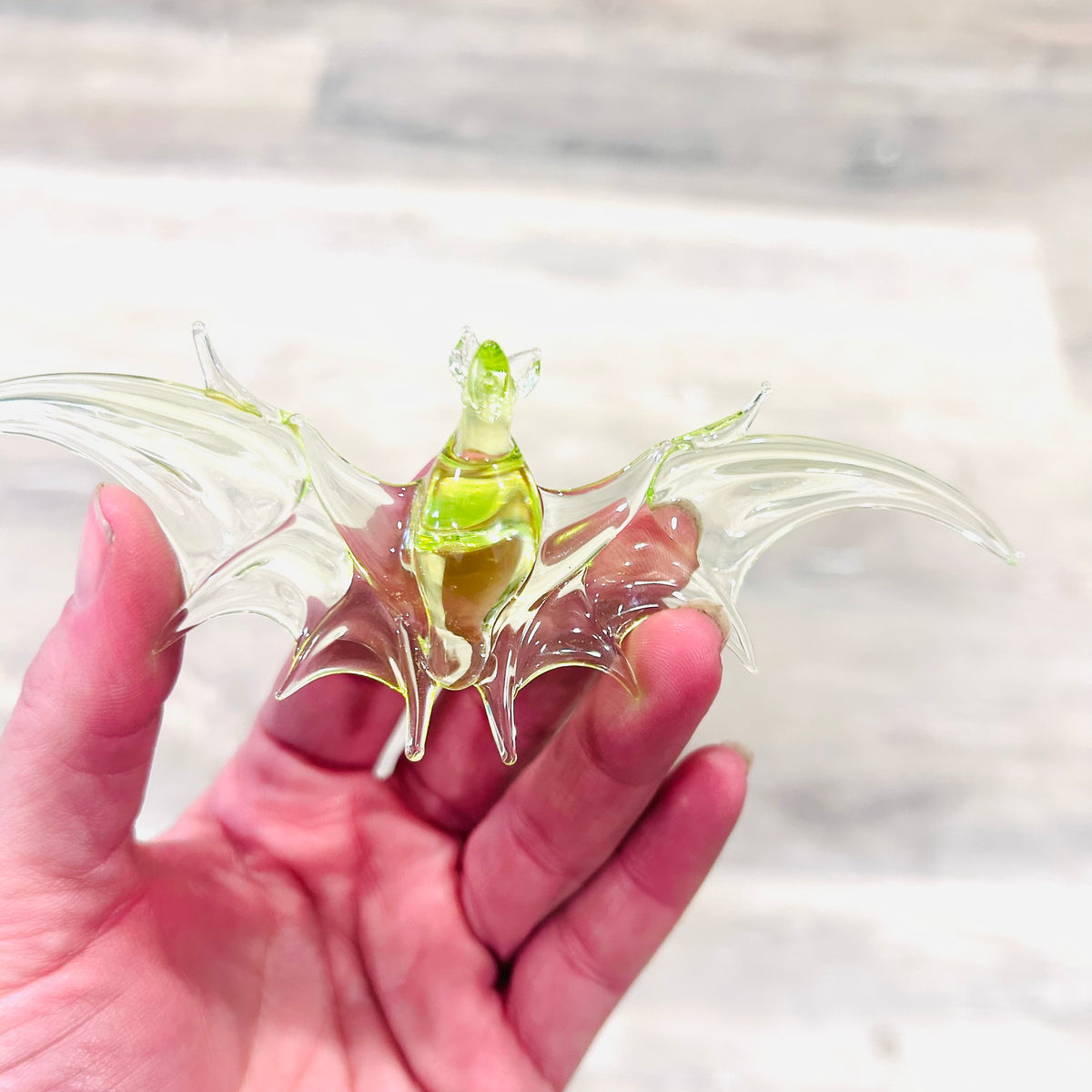 Glass Flying Bat Ornament, 5 Toxic