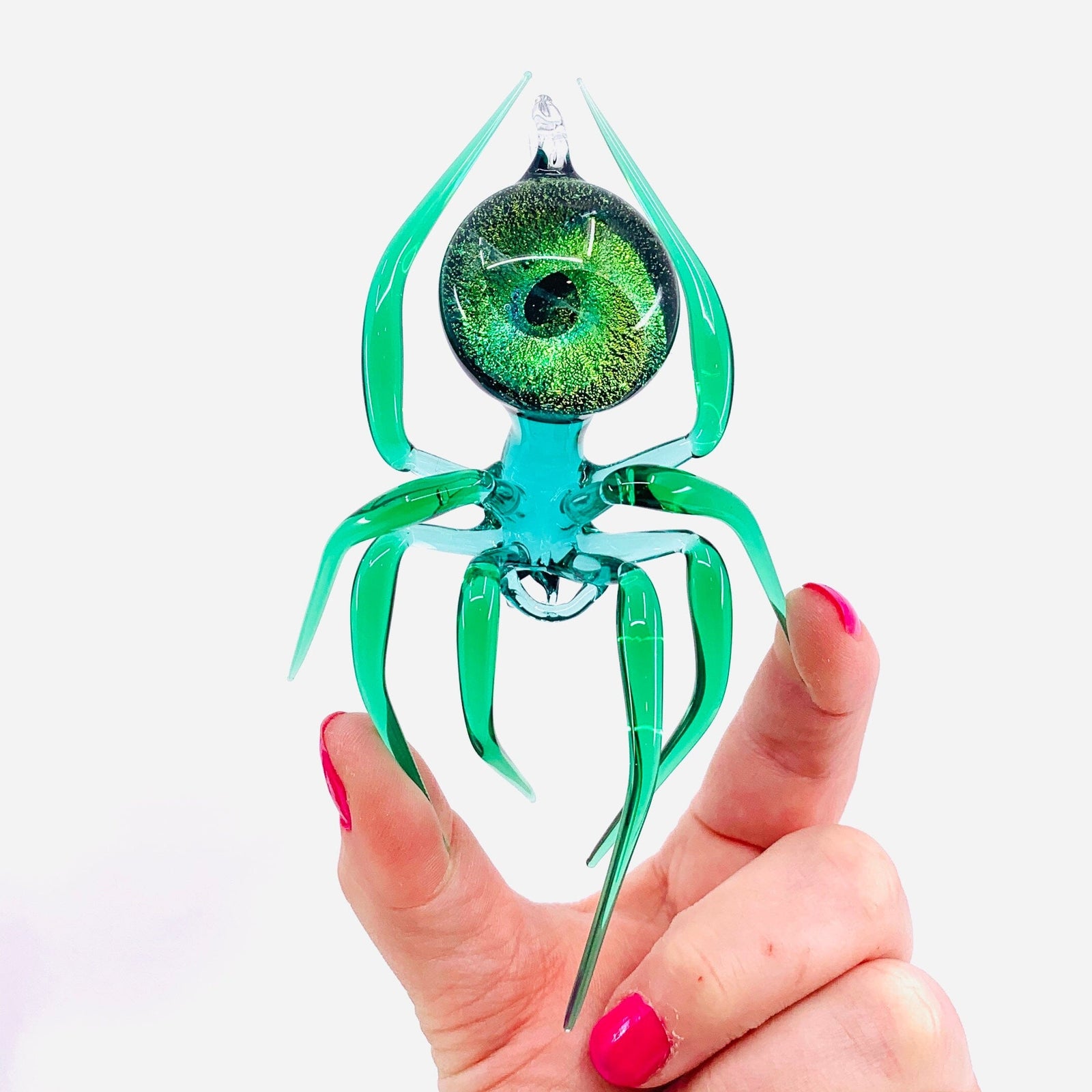 Glass Galaxy Spider Ornament, 34 Ornament WGK Glass Art Inc 