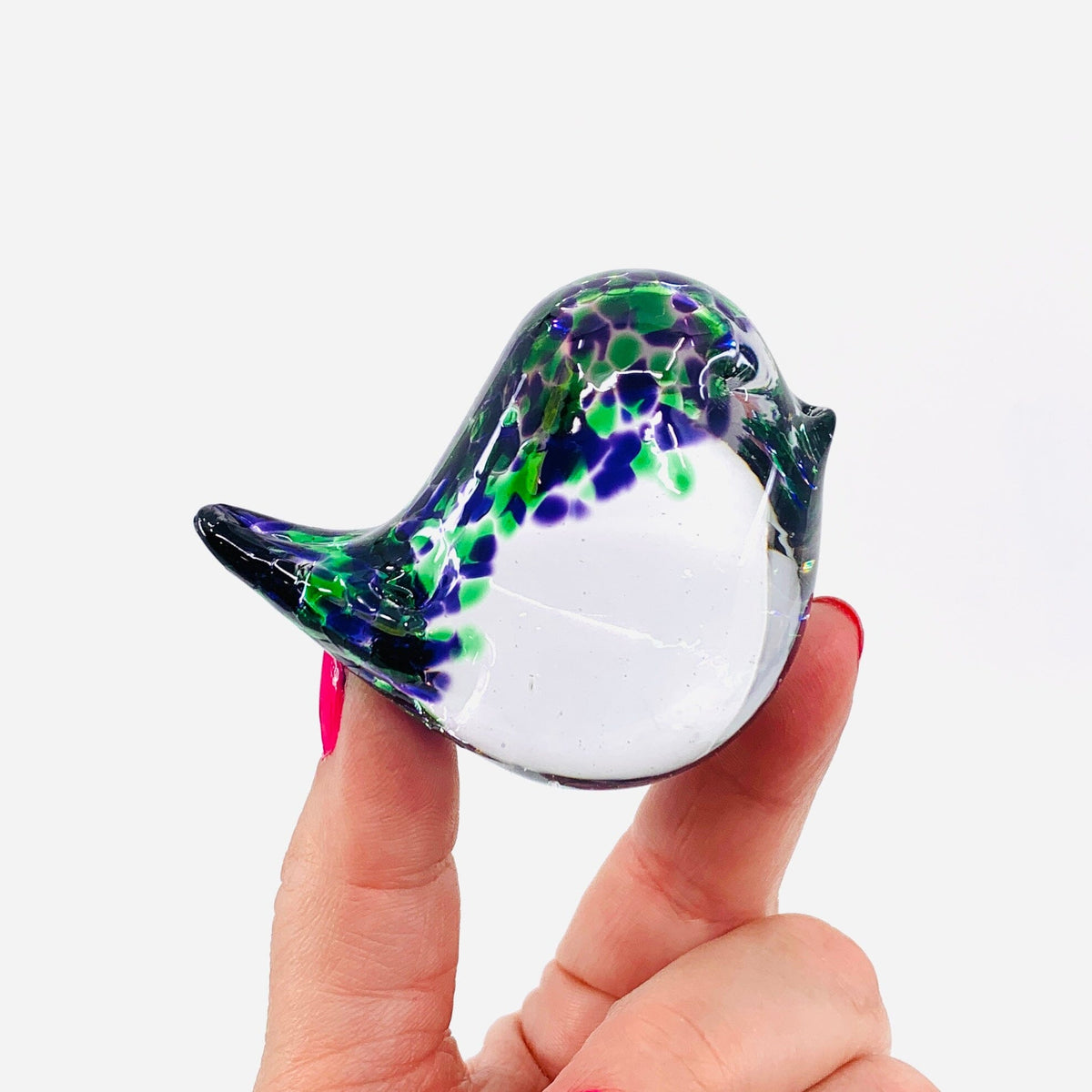 Little Glass Bird, Grapevine Confetti Miniature Henrietta Glass 