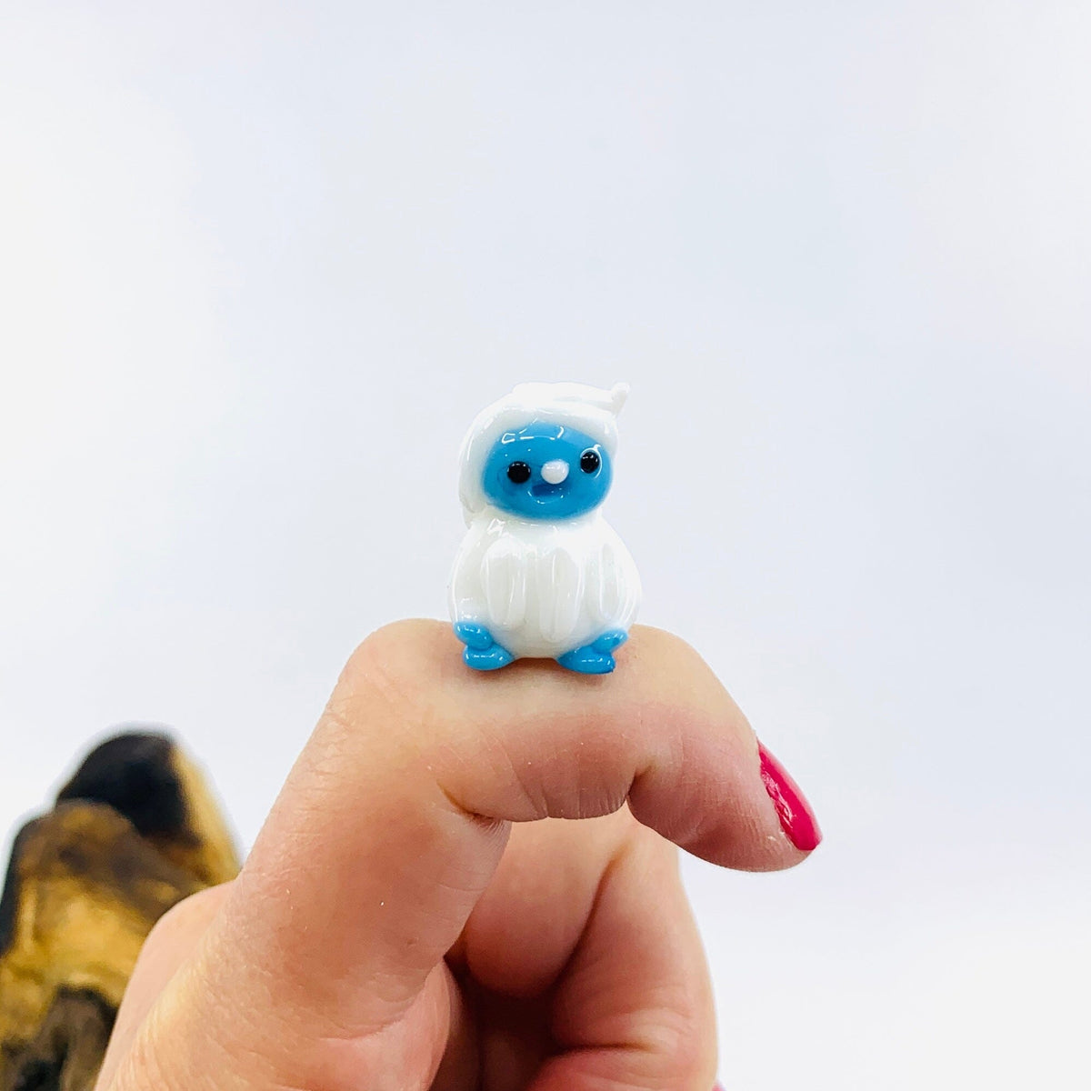 Glass Baby Yeti Miniature - 