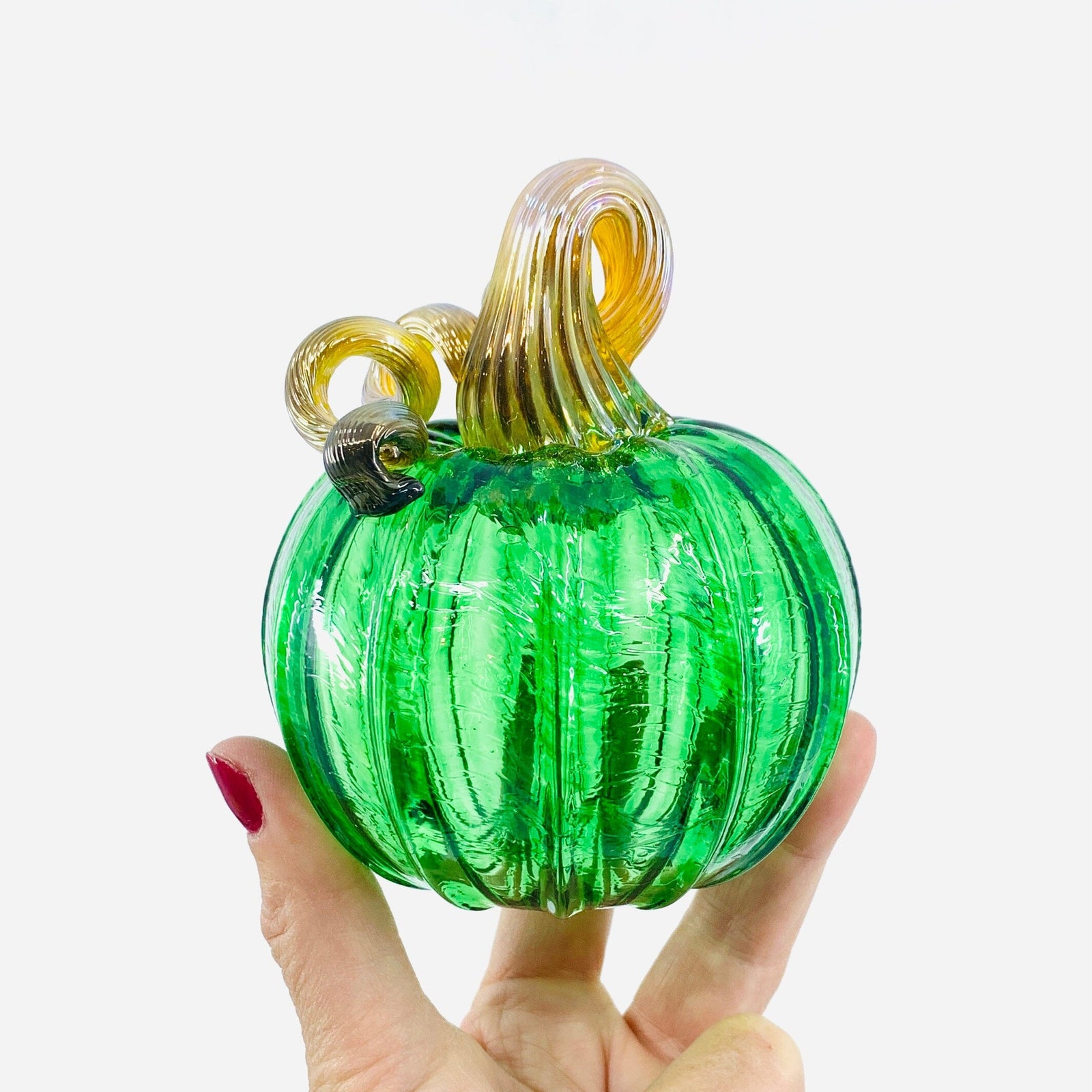 Daily Pumpkin 1982 Mini Gabby Luke Adams Glass Blowing Studio 