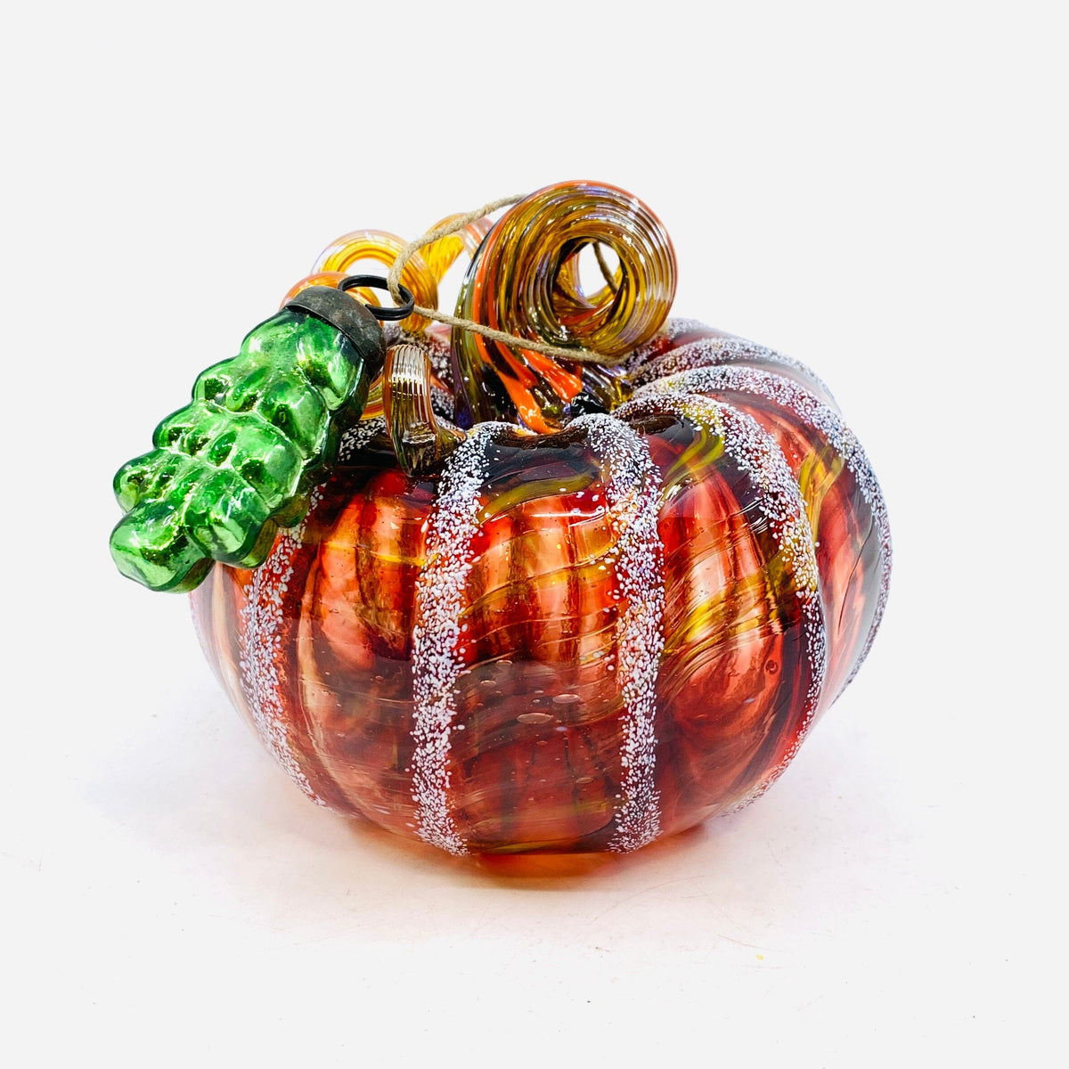 Daily Pumpkin 2143 Holiday Squat and Mercury Tree Ornament Gabby Luke Adams Glass Blowing Studio 