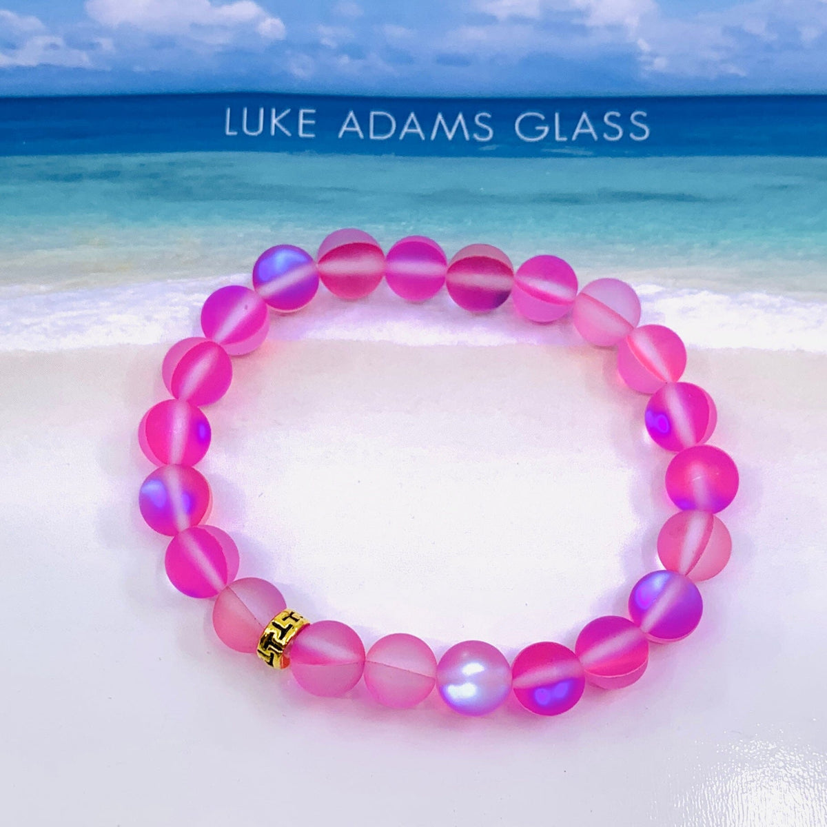Mermaid Glass Bead Bracelets Jewelry - Pink 