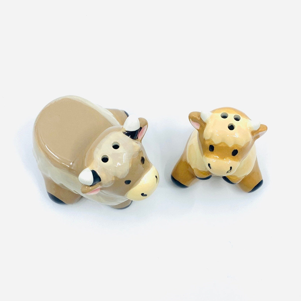 Highland Coos Salt and Pepper Shakers Decor GANZ 