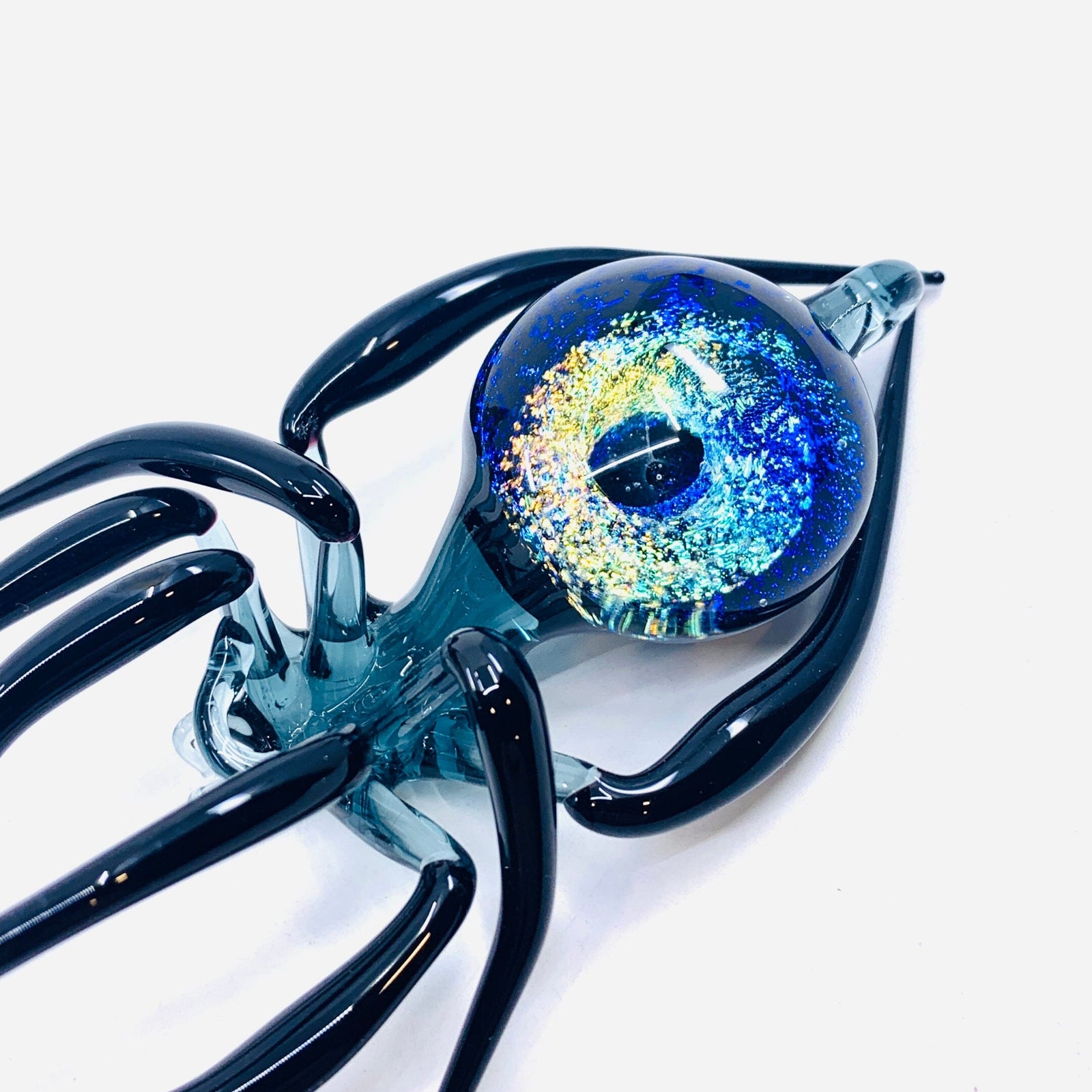 Glass Galaxy Spider Ornament, 28 Ornament WGK Glass Art Inc 