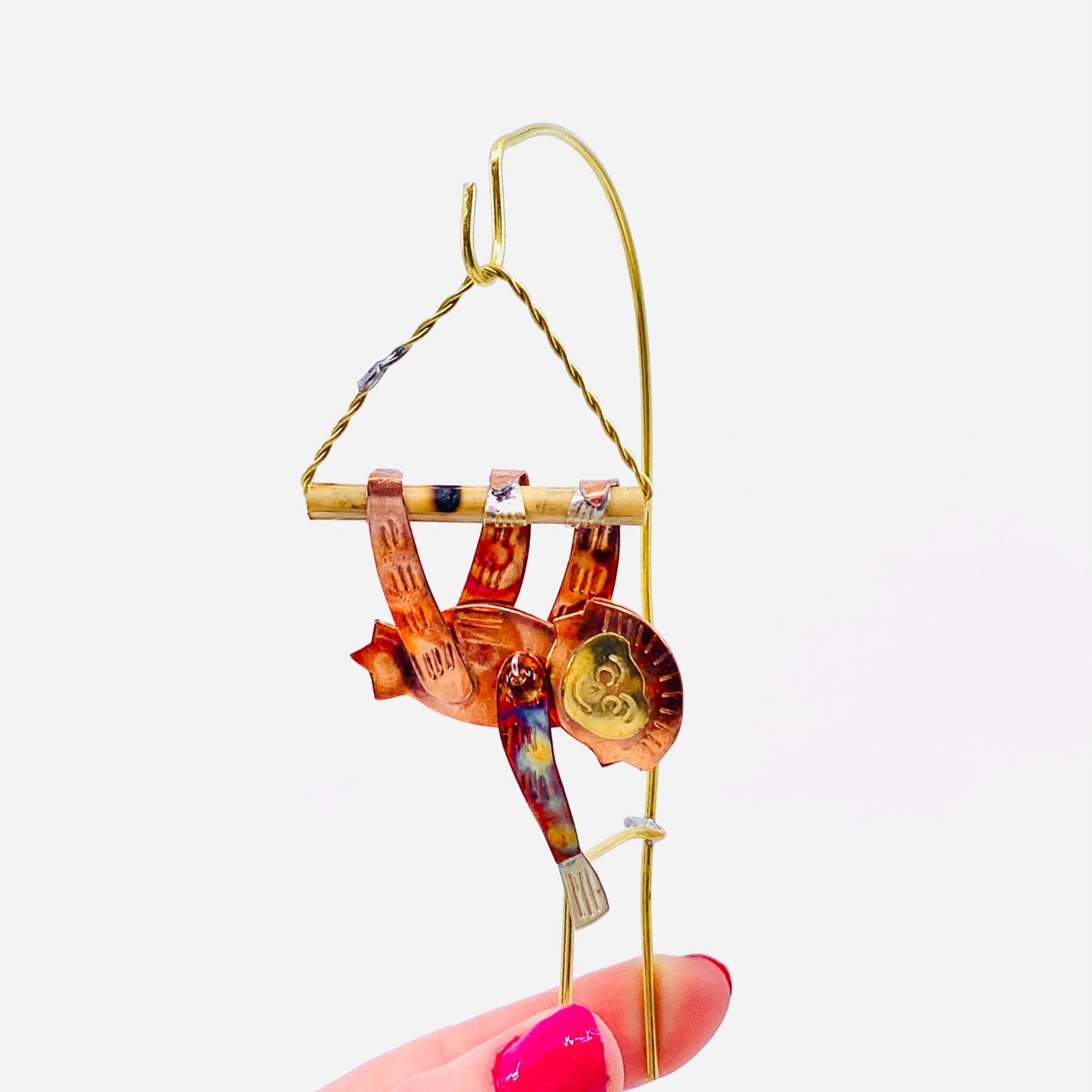 Plant Hangers 4, Swinging Sloth Miniature Pilgrim Imports 