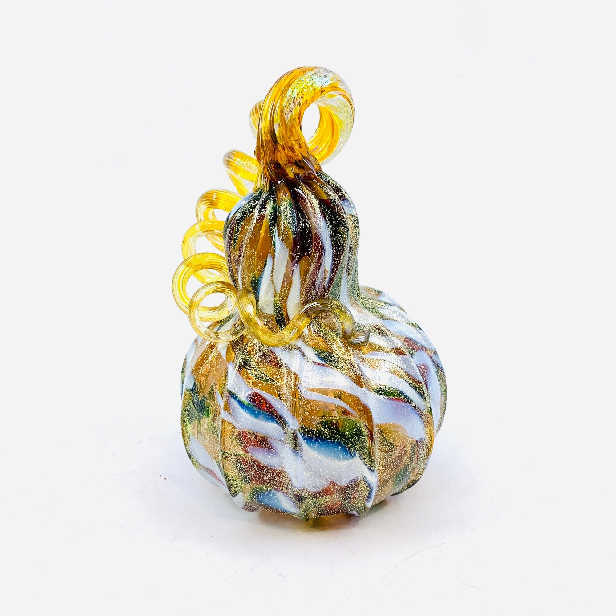 Daily Pumpkin 1590 Holiday Mini Gourd Gabby Luke Adams Glass Blowing Studio 