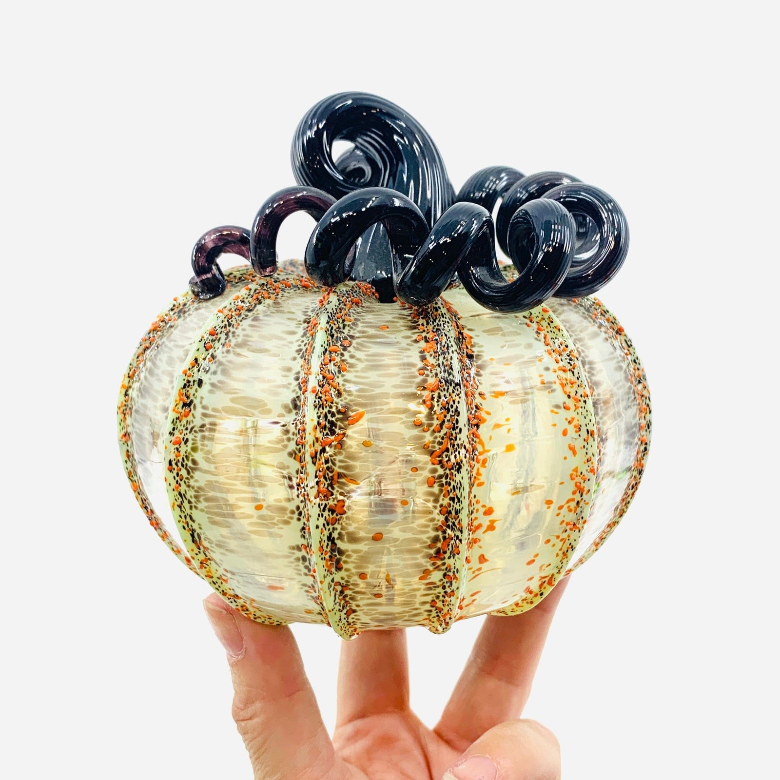 Daily Pumpkin 3561 Fall Squat Gabby Luke Adams Glass Blowing Studio 