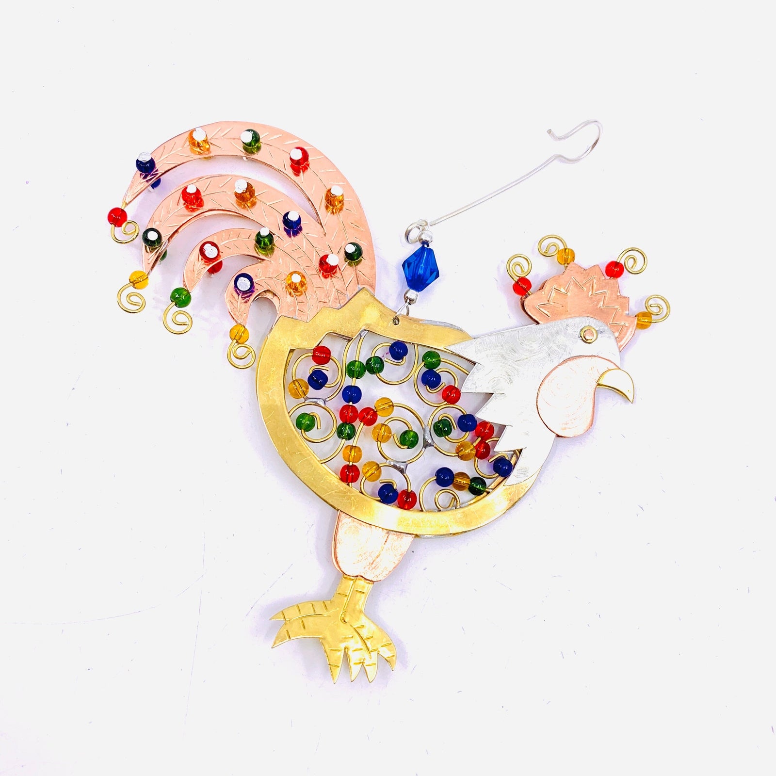 Mixed Metal Ornament, Rise and Shine Rooster 5 Ornament Pilgrim Imports 