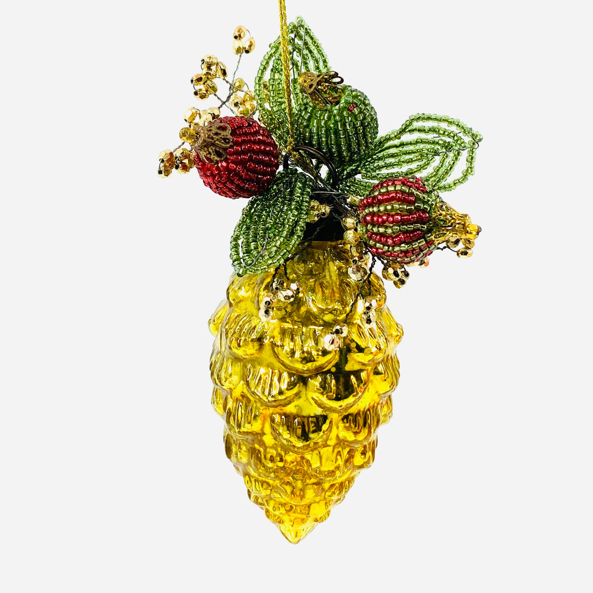 Pine Ornament 73, Gold
