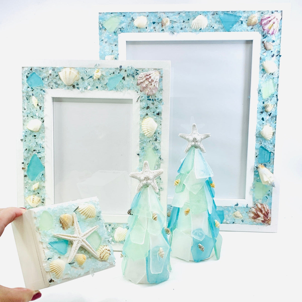 5 Piece Holiday Sea Glass Gift Set Chesapeake Bay 