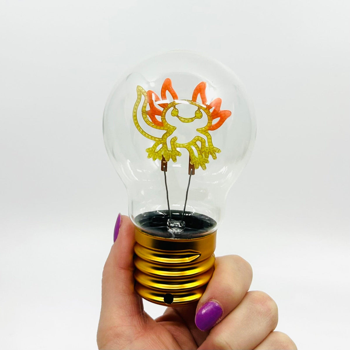 Neon Axolotl Lightbulb 29TONIGHT 