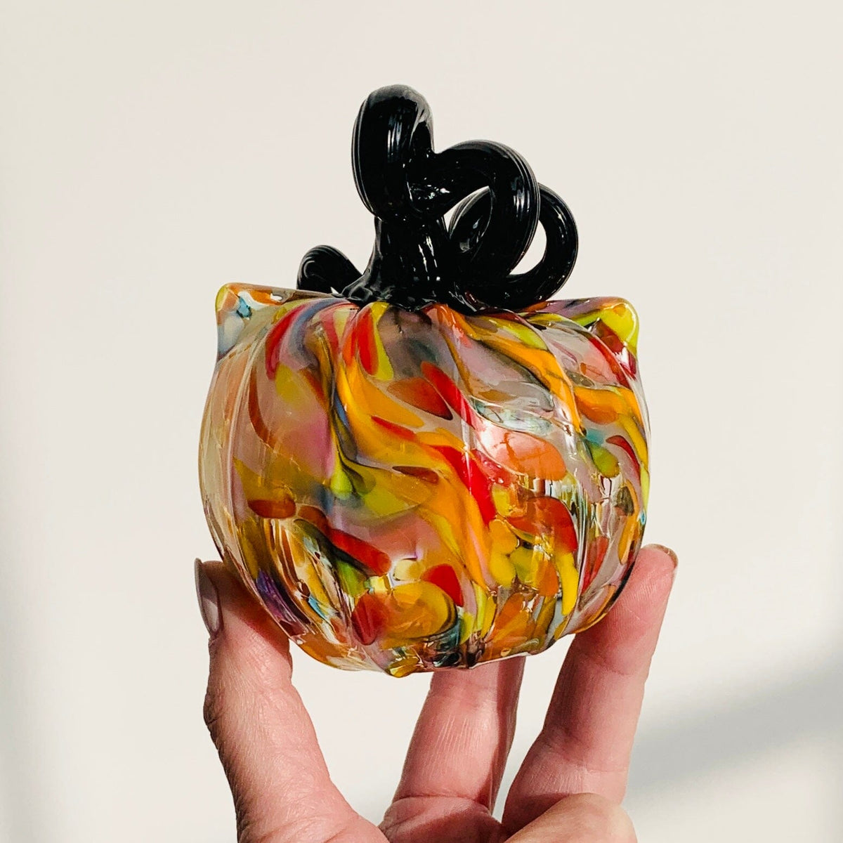 Daily Catkin 1249 Daily Pumpkin Luke Adams Glass Blowing Studio 