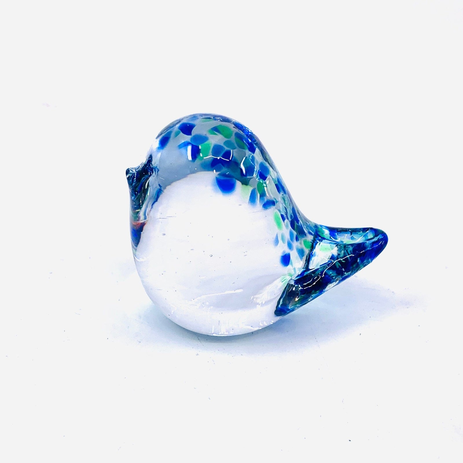 Little Glass Bird, Waterfall Confetti Miniature Henrietta Glass 