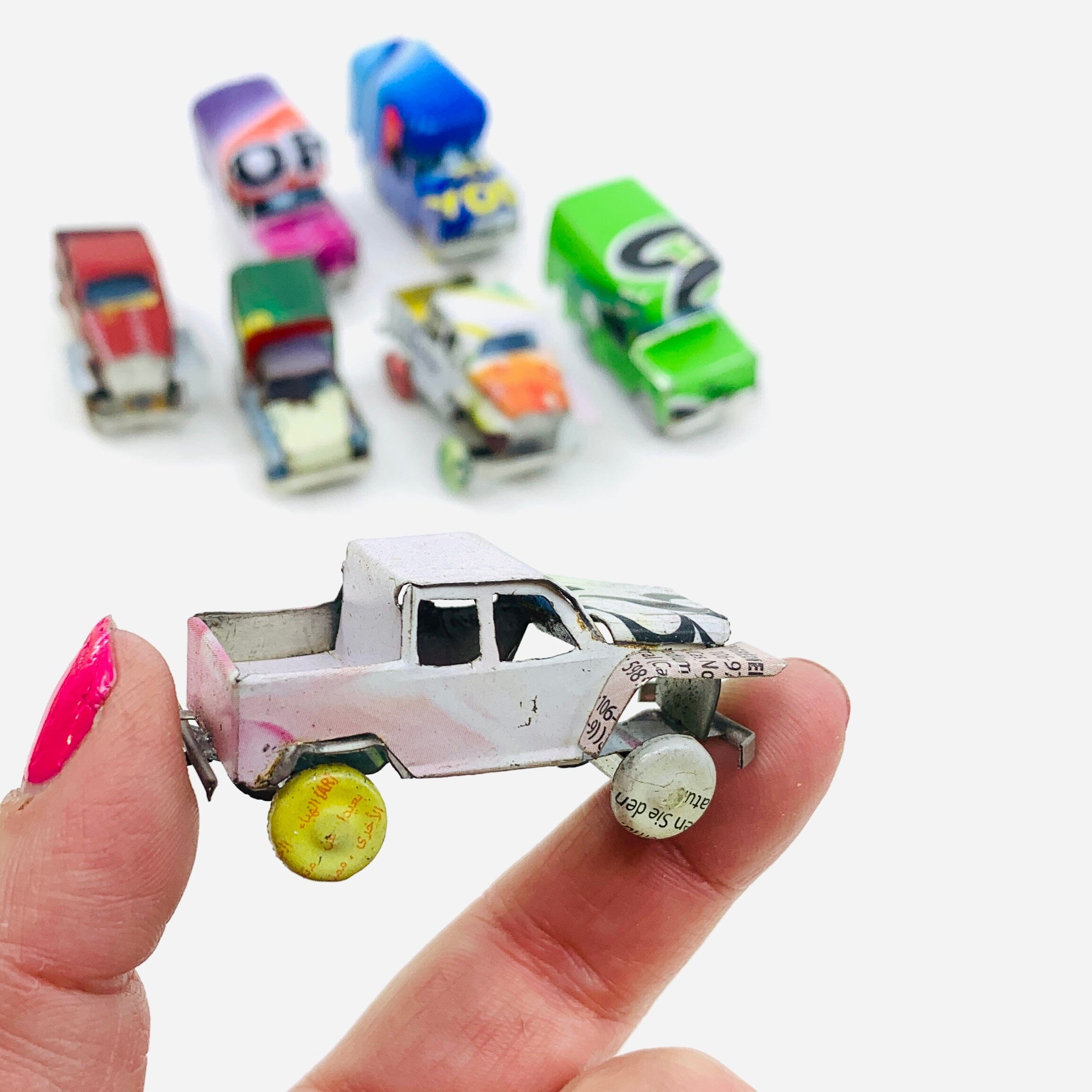 Tiny Tin Vehicles - Truck - Luke Adams Glass Blowing Studio