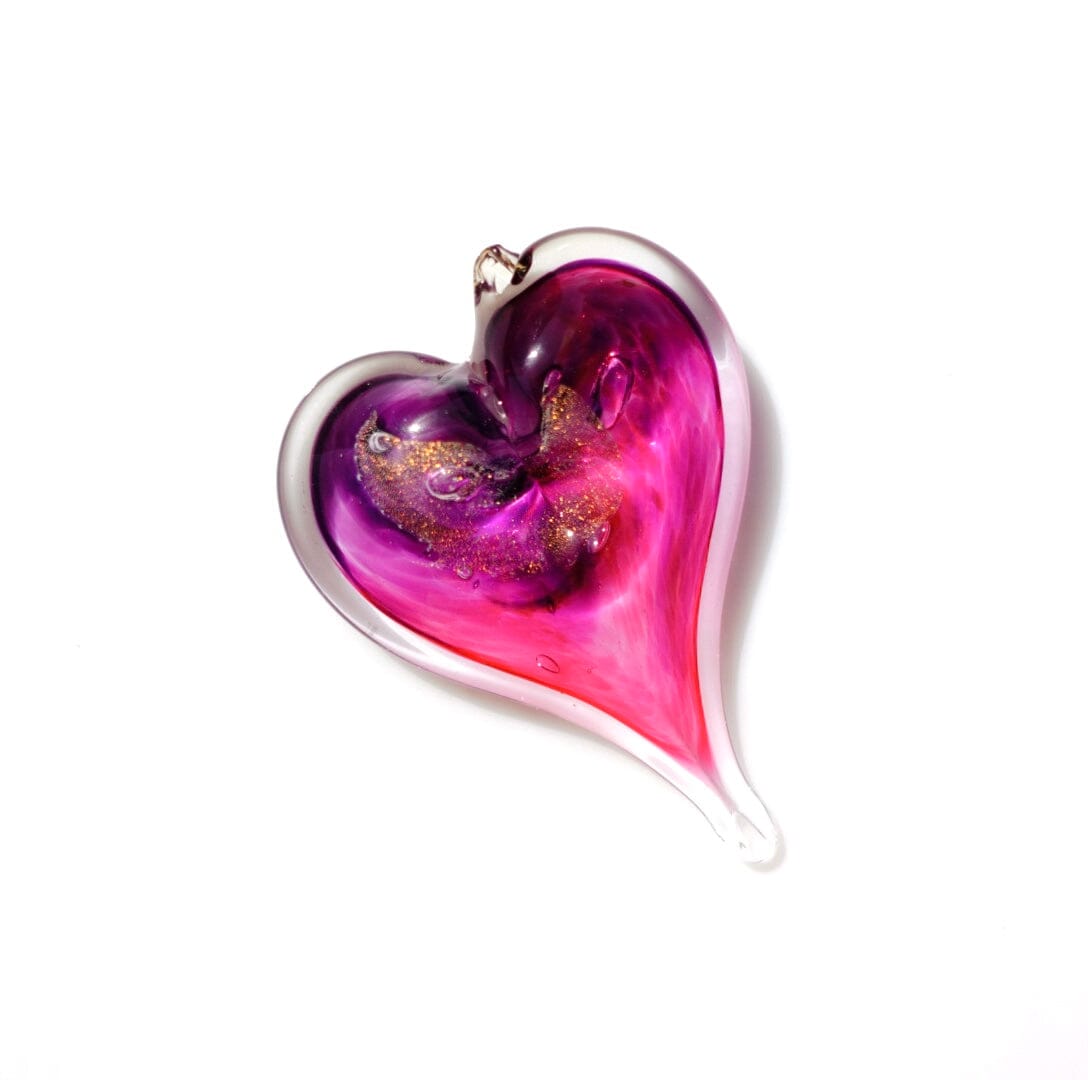 Glass Heart Suncatcher - Adore Suncatcher Luke Adams Glass Blowing Studio 