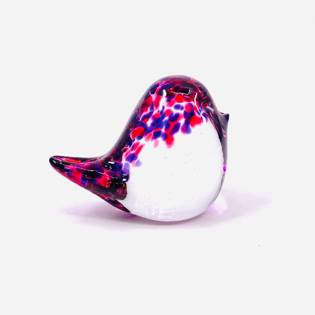 Little Glass Bird, Hibiscus Confetti Miniature Henrietta Glass 