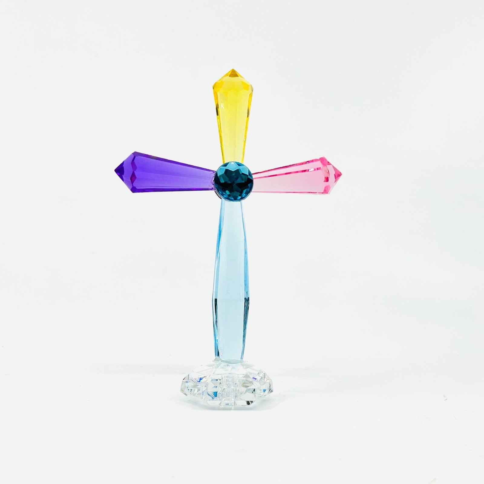 Acrylic Standing Cross, Violet Decor GANZ 