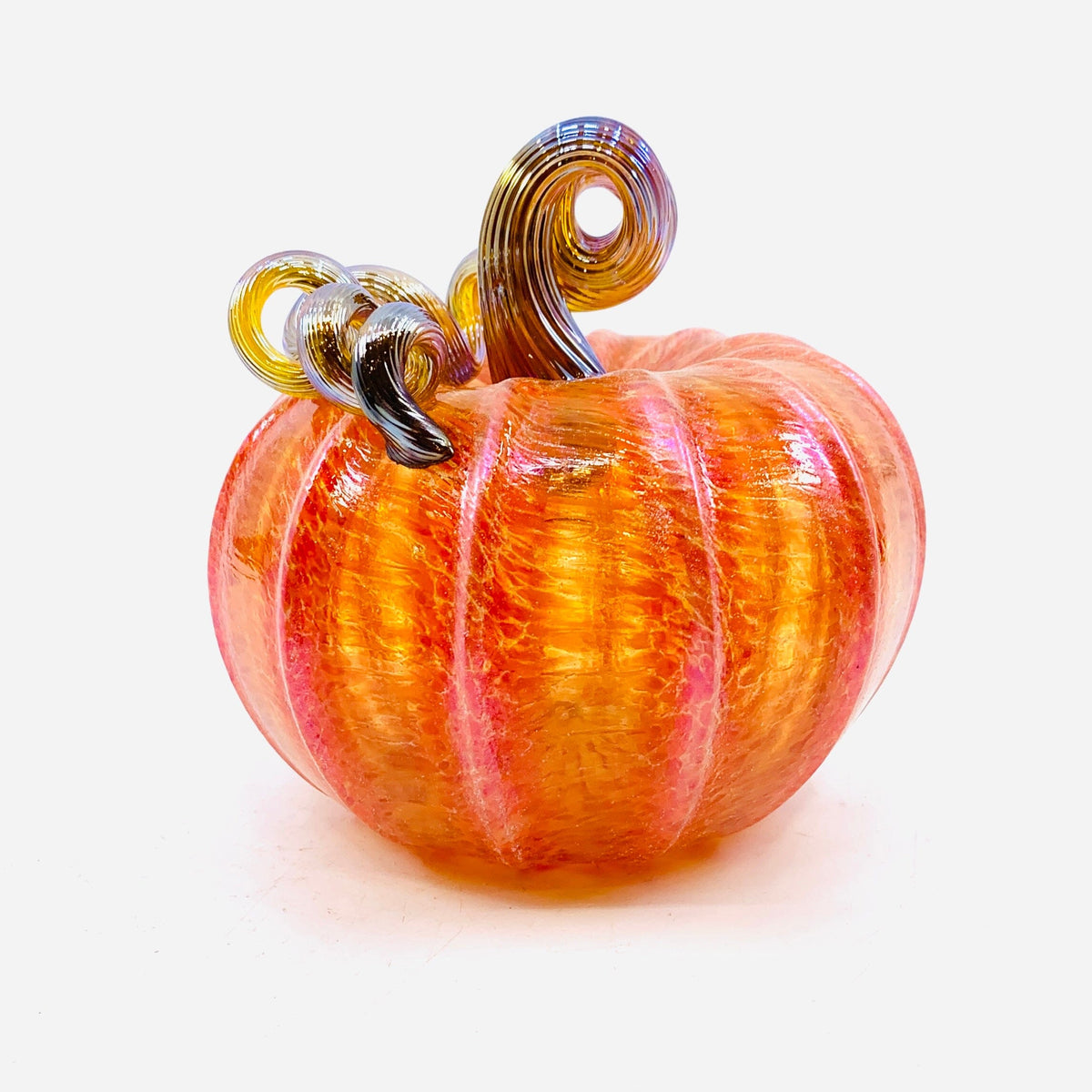 Daily Pumpkin 224 Fall Shimmer Squat Daily Pumpkin Luke Adams Glass Blowing Studio 