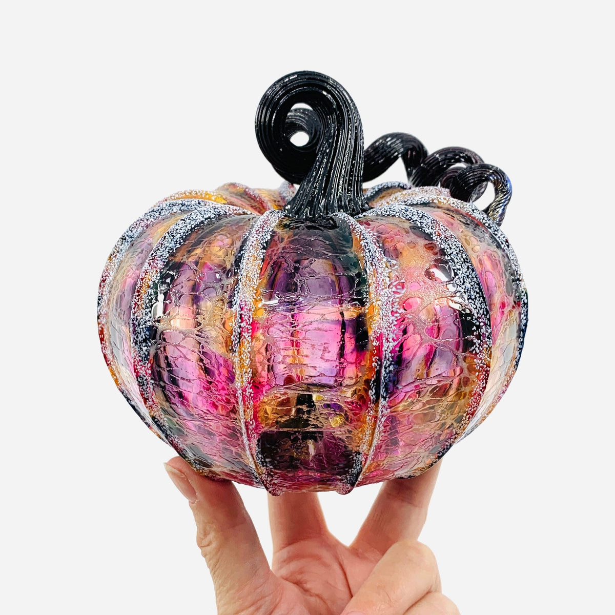 Best Pumpkin of The Day 3807 Fall Jumbo Squat Gabby Luke Adams Glass Blowing Studio 