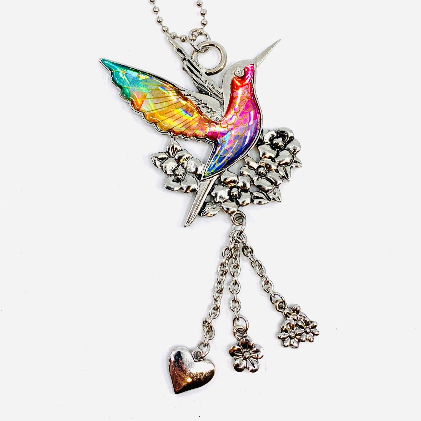 Hummingbird Shimmer Car Charm Ornament GANZ 