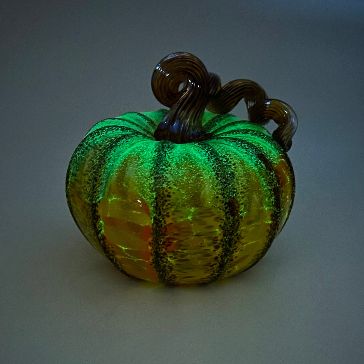 Best Glow Pumpkin 3804 Fall Squat Gabby Luke Adams Glass Blowing Studio 