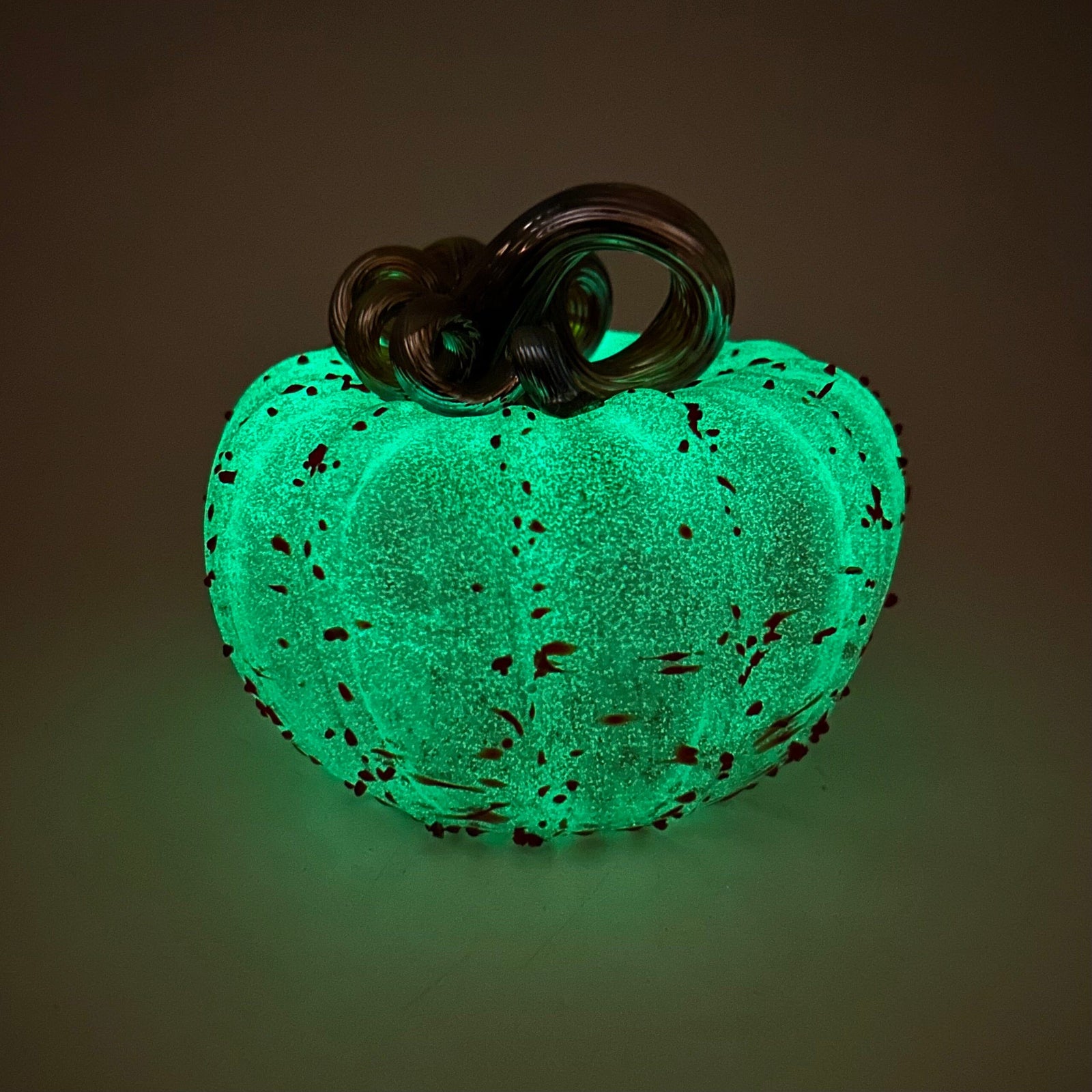 Daily Glow Pumpkin 3677 Squat Gabby Luke Adams Glass Blowing Studio 