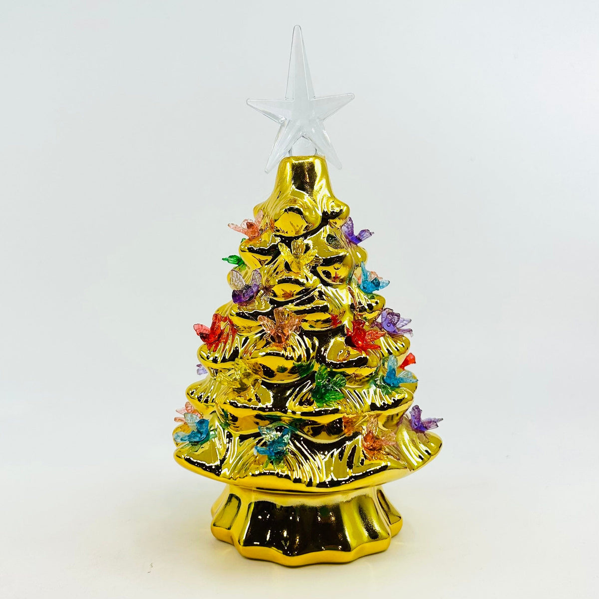 Bird Lite-Up Gold Tree - 7 One Hundred 80 Degrees 