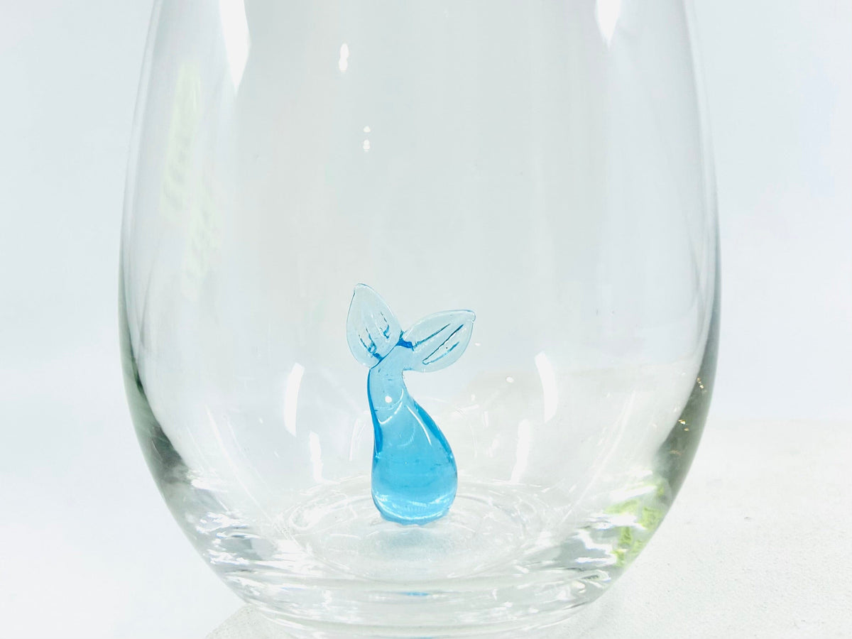 16 oz Large Pour Wine Glass, Whale Tail Decor Chesapeake Bay 