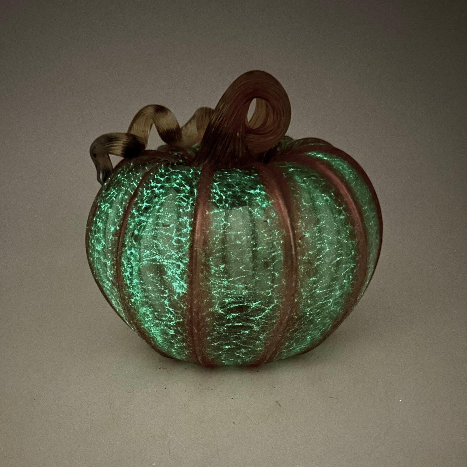 Daily Glow Pumpkin 491 Fall Squat Daily Pumpkin Luke Adams Glass Blowing Studio 