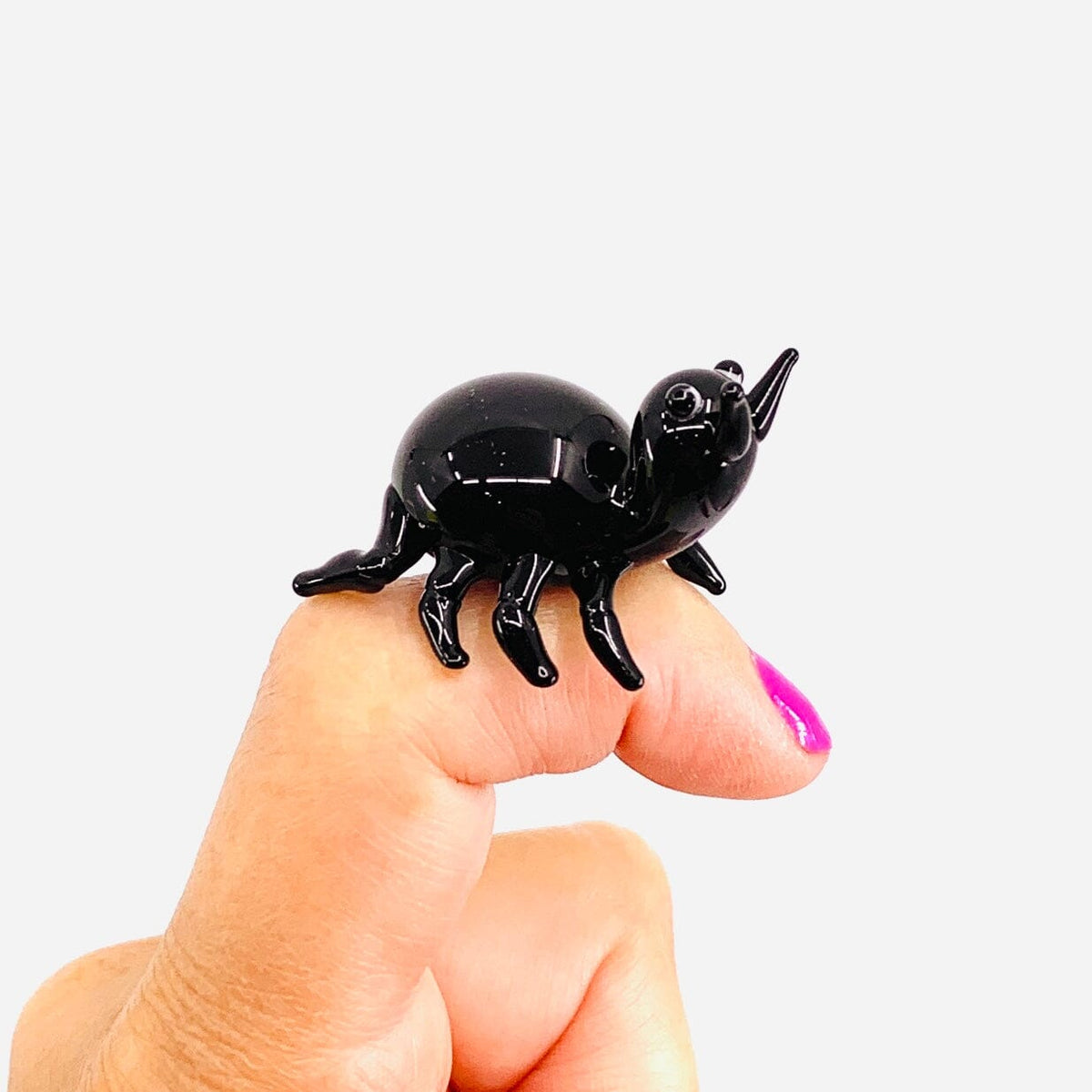 Little Glass Mama and Baby Bug Miniature Alex 