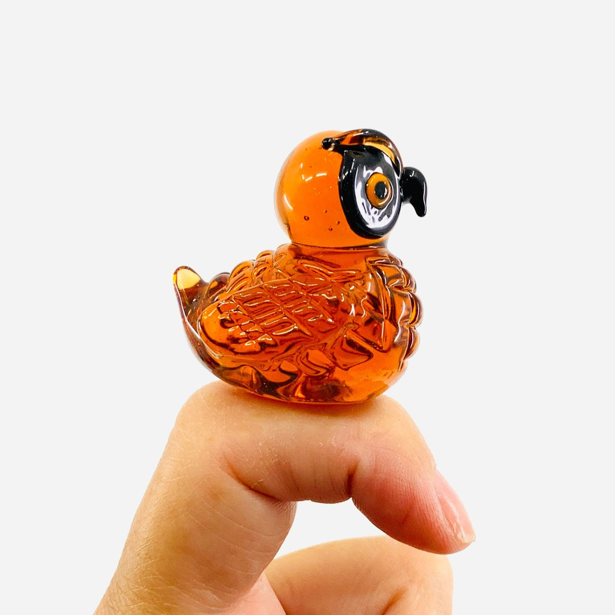 Owl - Mini Glass Rubber Duck Miniature Alex 