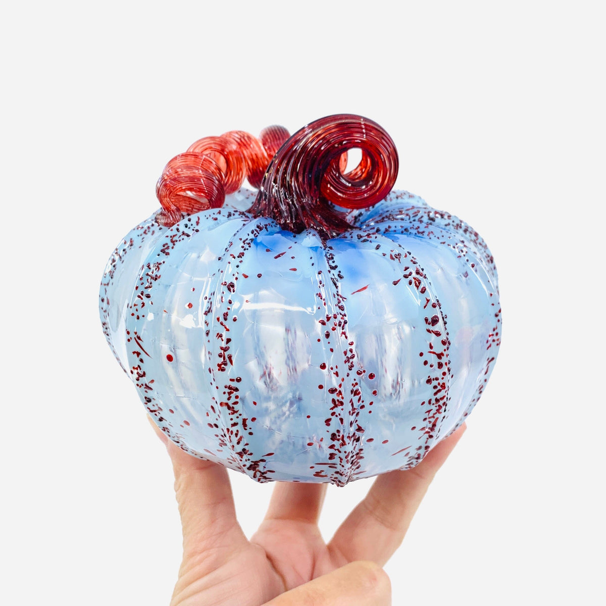 Daily Pumpkin 1458 Holiday Squat Gabby Luke Adams Glass Blowing Studio 