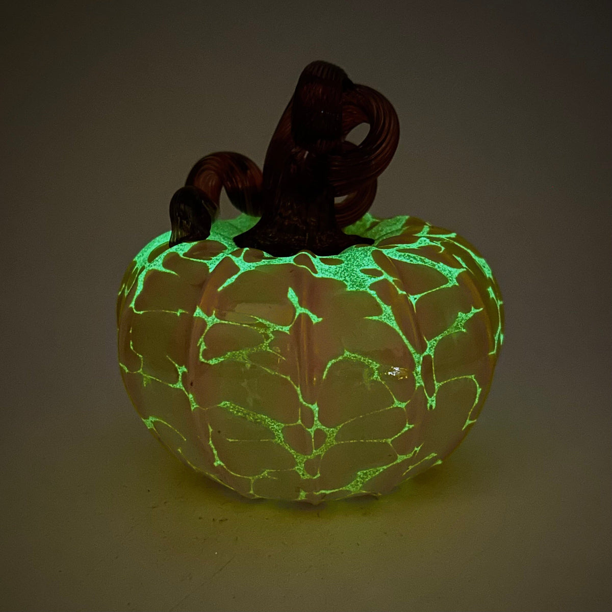 Daily Glow Pumpkin 3904 Fall Squat Gabby Luke Adams Glass Blowing Studio 